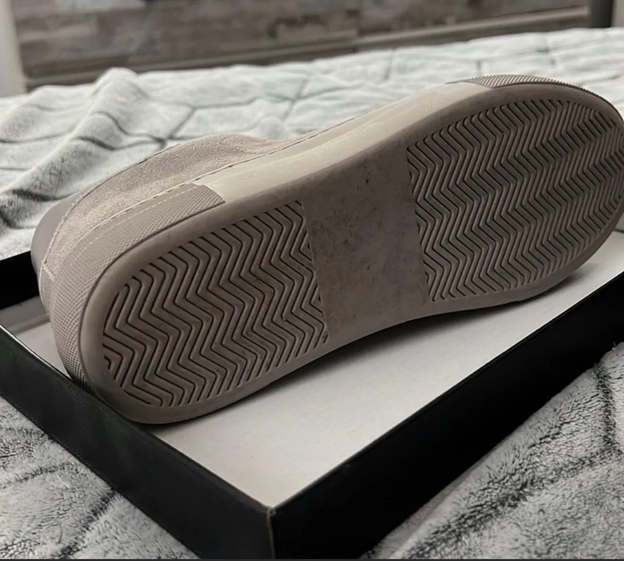 x Winnie Harlow All Now Grey Suede Sneakers - Image 8