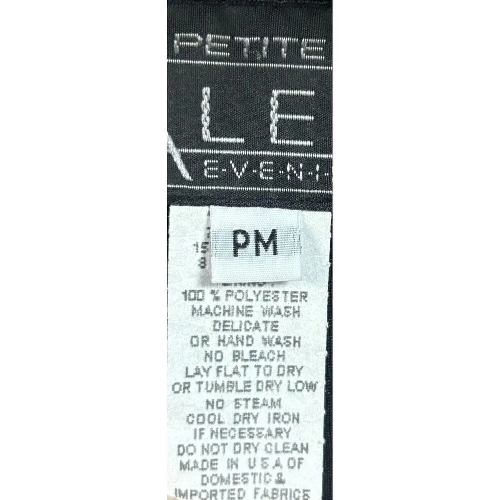 New Ali Miles Jacket Size Medium Petite Black Abstract Artsy Art to Wear Work - Image 10