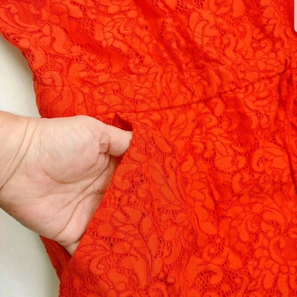 Mossimo orange lace romper NWT Size L - Image 3