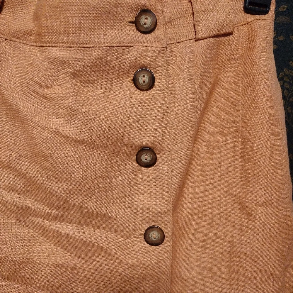 Harve Benard linen Blend Midi skirt Peach - Image 2