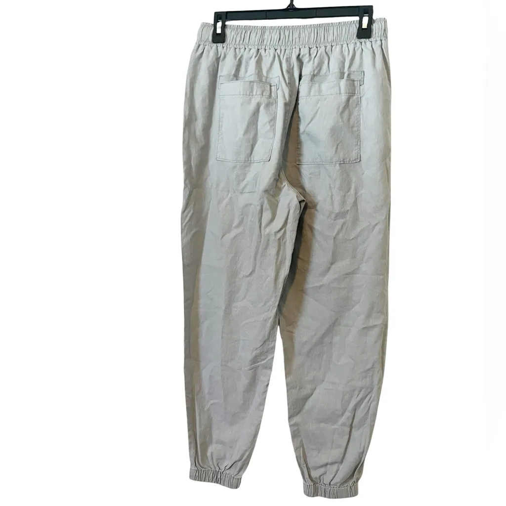 Madewell‎ Gray Hemp Cotton Blend Pull On Jogger Pants Size Small - Image 2