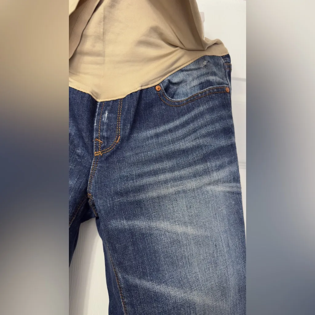 Stylish maternity Blue Denim Jeans Size 27 - Image 3