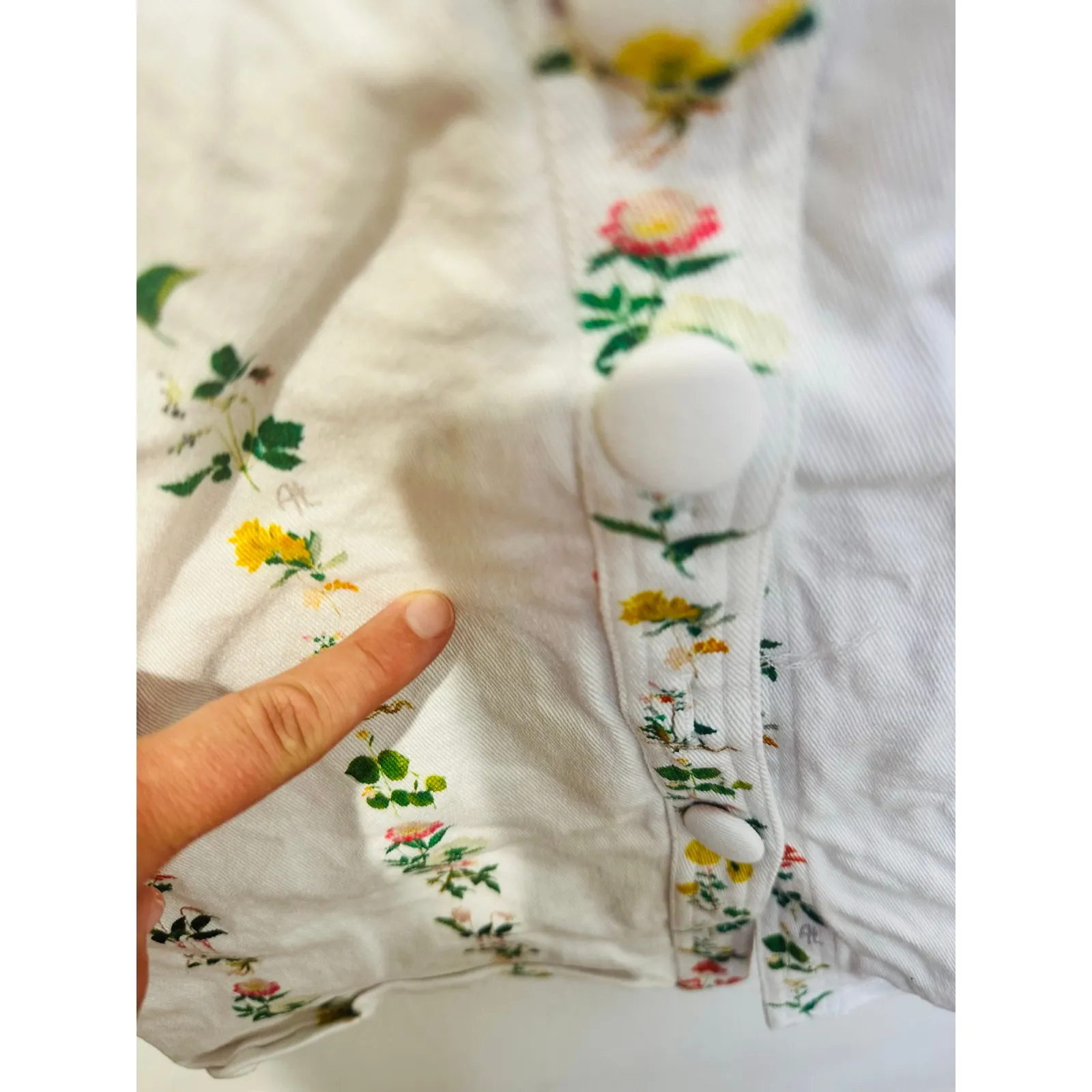 ADAM LIPPES Women's White Floral Print Strapless Belted Midi Dress Size 2 - Image 6