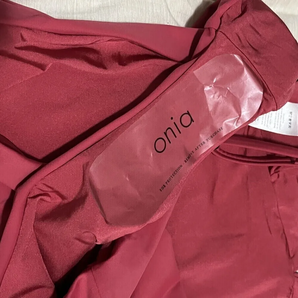 Onia NWT Valentina One-Piece Swimsuit Women’s Size Small Rose Crisscross Back - Image 10