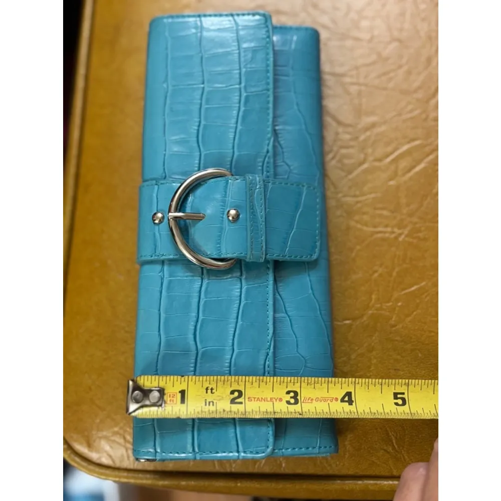 Y2k Unbranded Wallet/clutch Teal One size Blue - Image 5