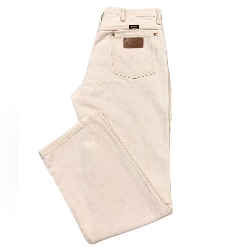 Wrangler 936 Slim Fit Cowboy Cut Jeans White 33x30 RN 130273 Vintage - Image 3
