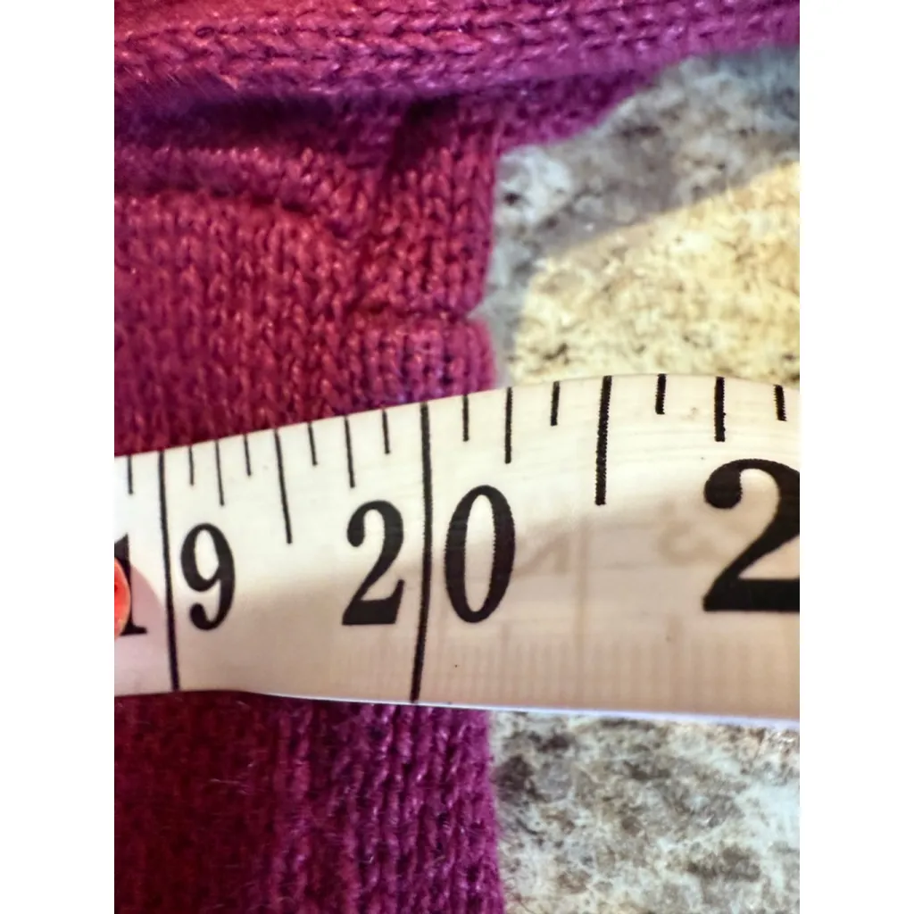 Women's Christopher & Banks Burgundy Cardigan with Fall Leaves, Size L - Image 8