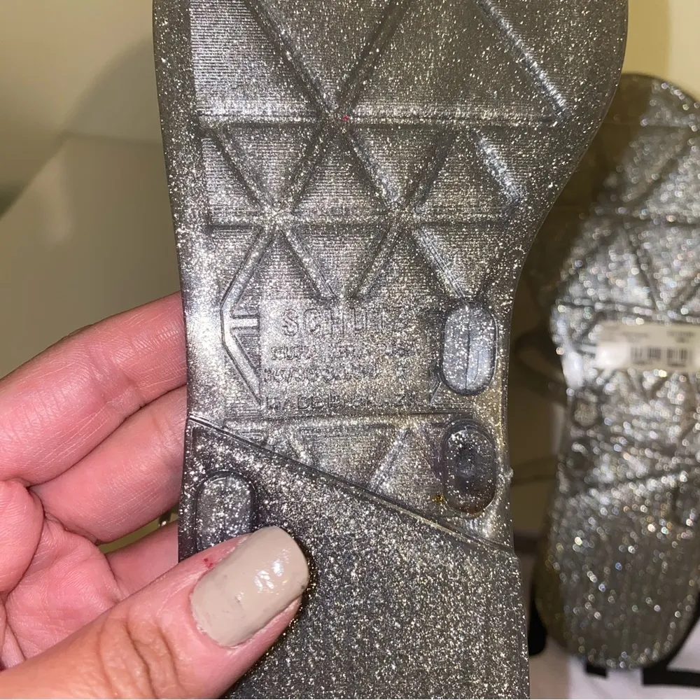 Schutz Tanner Strappy Sandals Size 6 In Women’s Color: Prata (Sparkly Gray) 🆕 - Image 6