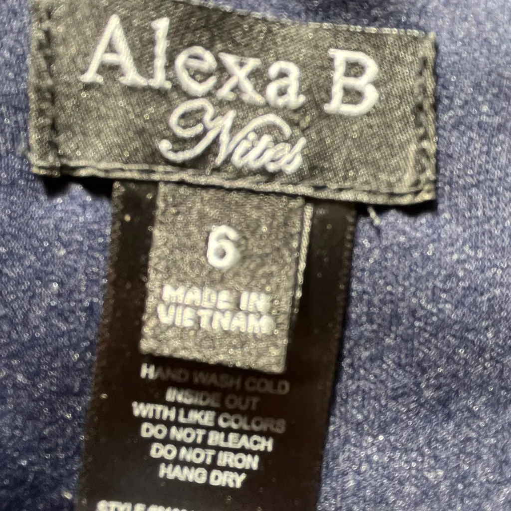 Blue and Red Floral Halter Sundress for Wedding Guest SZ 6 Dress Tank Top - Image 9