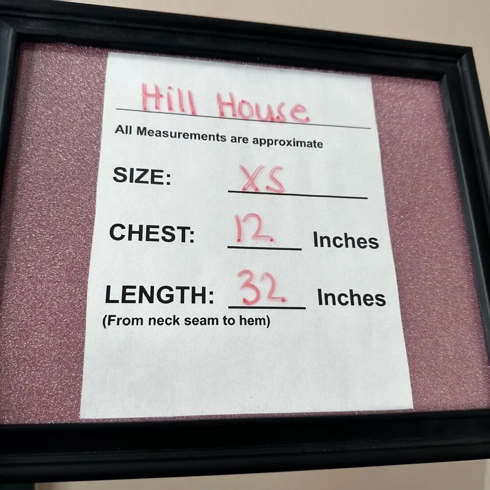 Hill House Size XS The Athena Nap Dress in Light Blue Metallic Glitter Check - Image 11