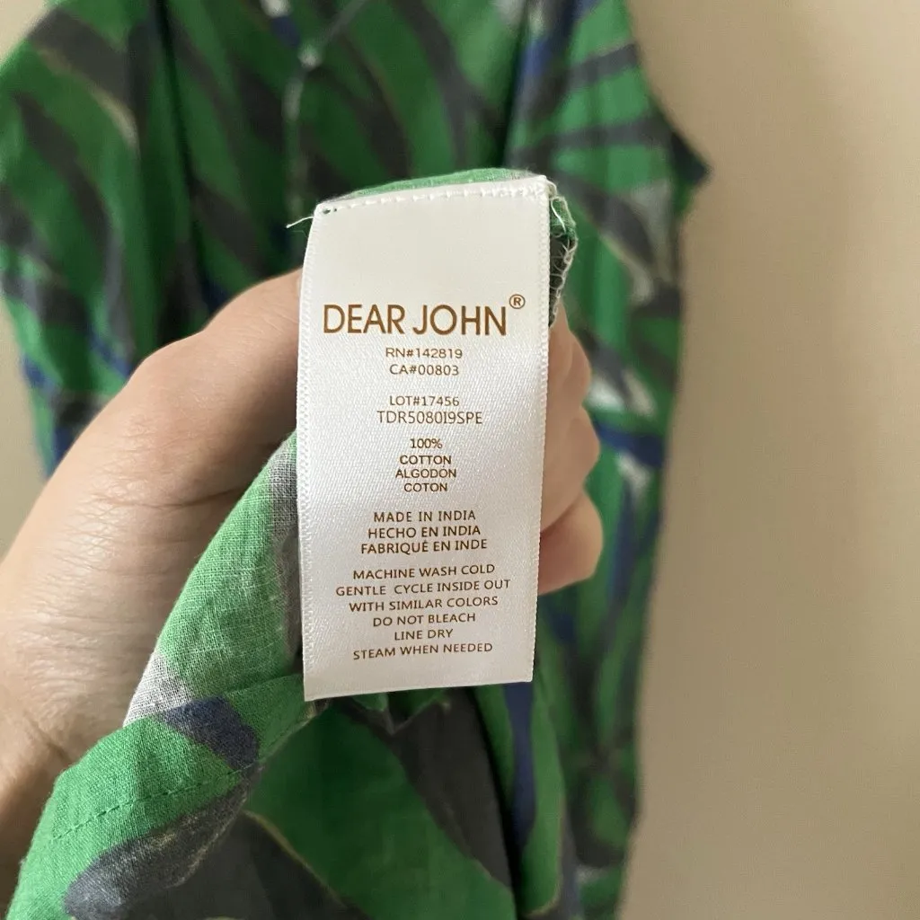 Dear‎ John Anthro Maxi Long Dress M Tiered Beach Resort Vacation Costal Preppy - Image 7