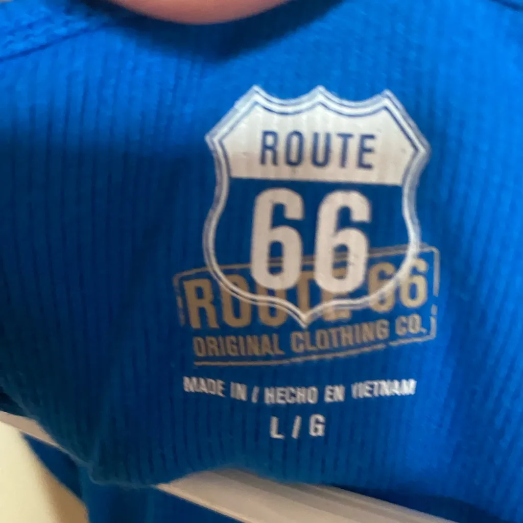 Route 66 Vibrant Blue Tank Top - Image 2