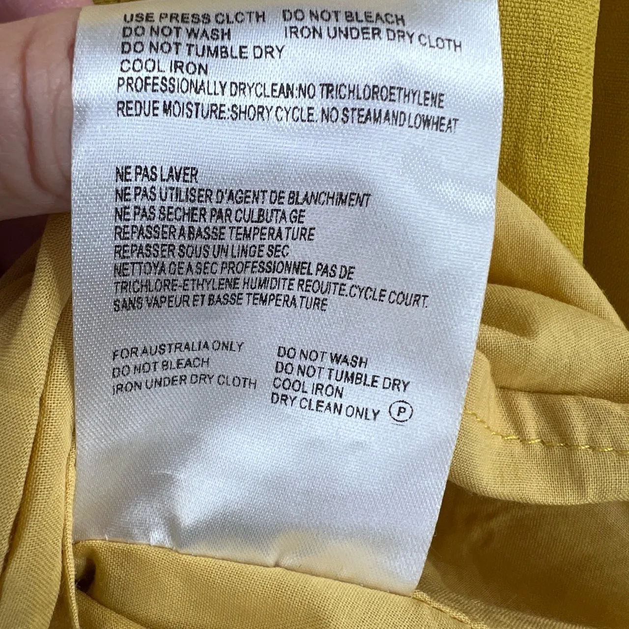 MIU MIU Skirt Midi Length Full Yellow Button Detail Made in Italy Size L - Image 4