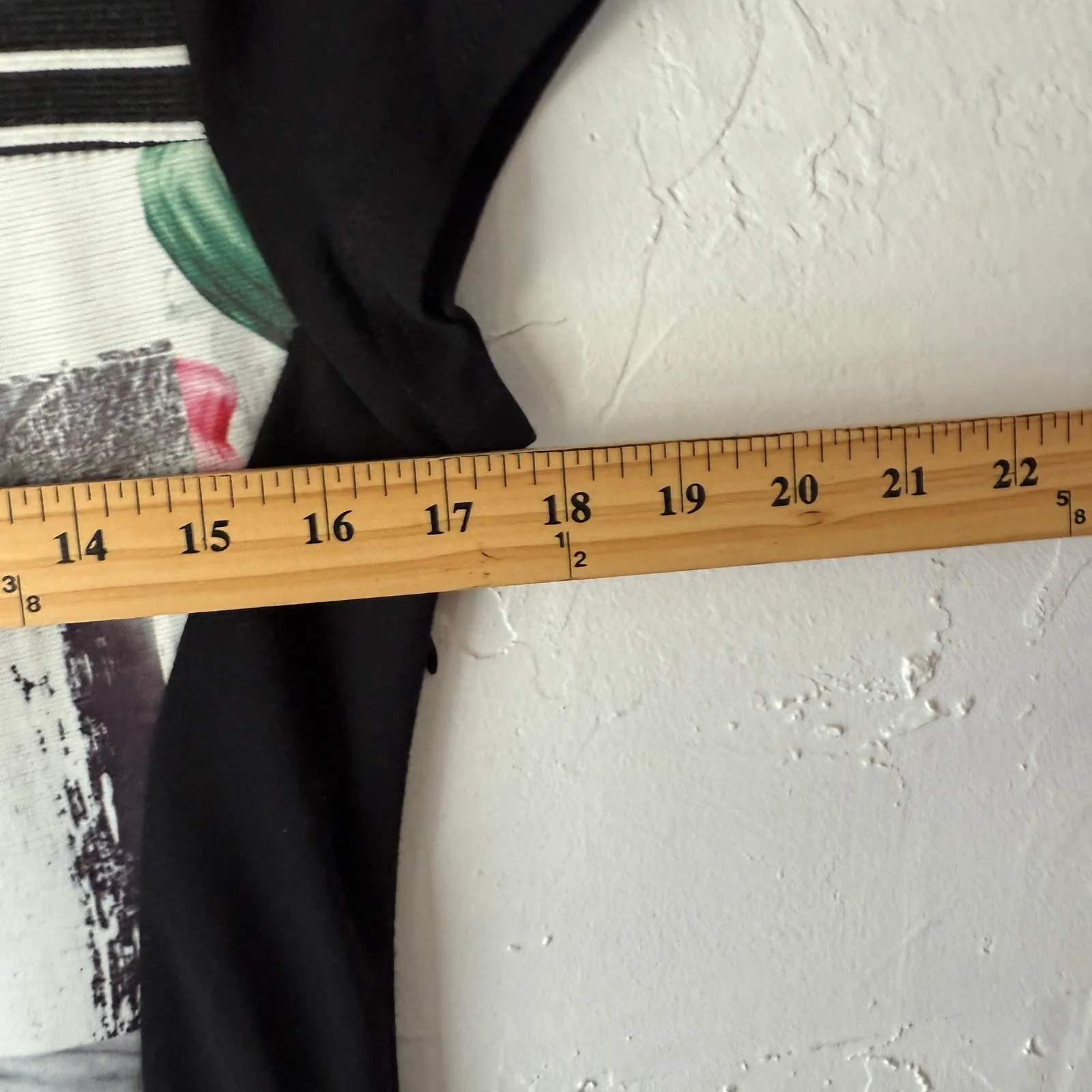 Smash! Graphic Patchwork Print Dress NWT Size L Floral Stripe Colorblock Artsy Black Size L - Image 9