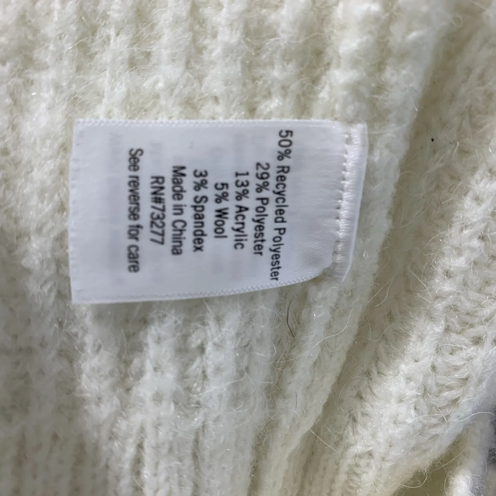 Nine West Sweater Womens Size M White Knit Pullover - Image 6