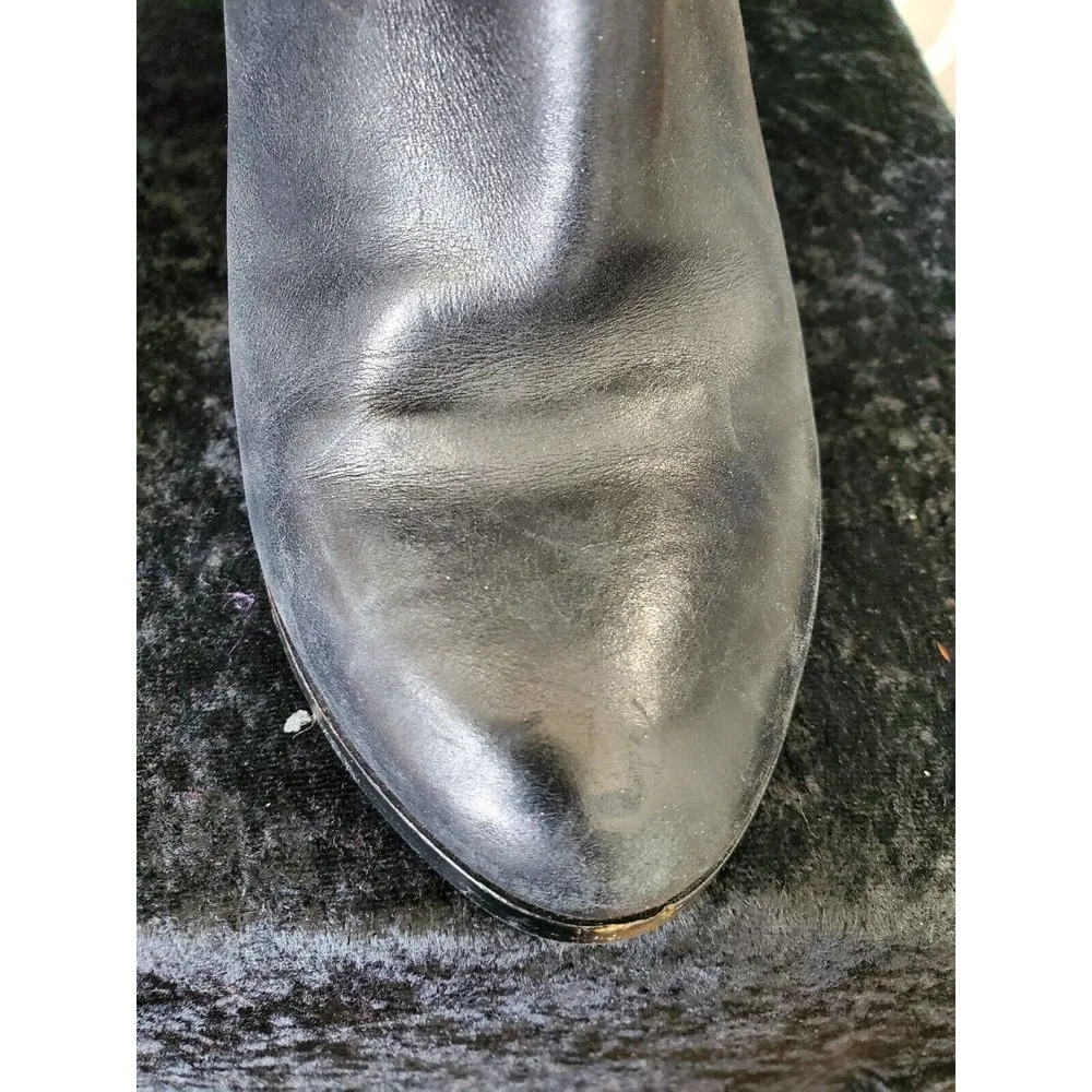 Luxury Rebel Black Women's Leather Upper Closed Toe Knee High Casual Boots 38M - Image 2