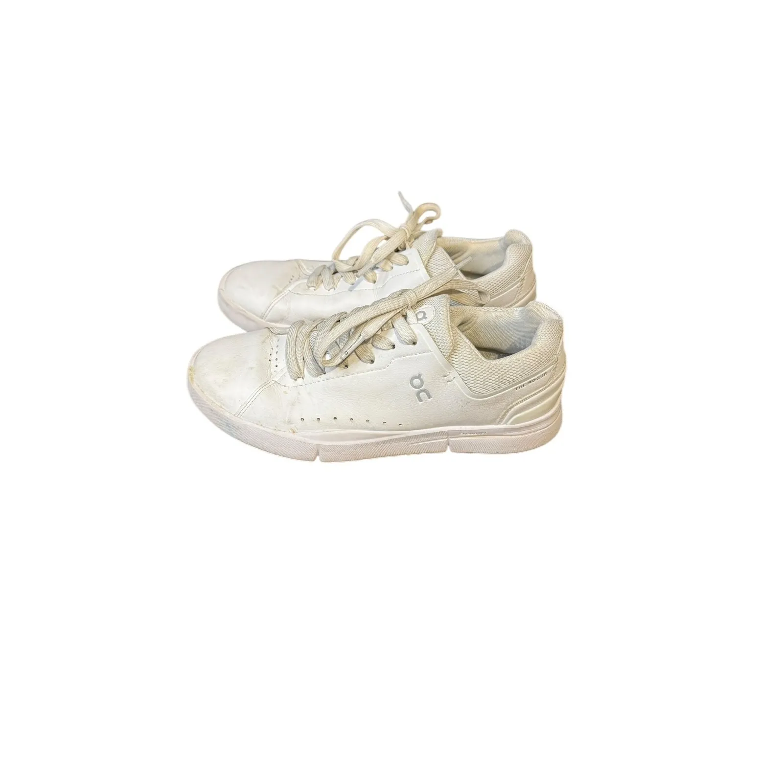 On Cloud The Roger Women's Shoes Lace Up Athletic Running Sneaker White Sz. 9 - Image 2