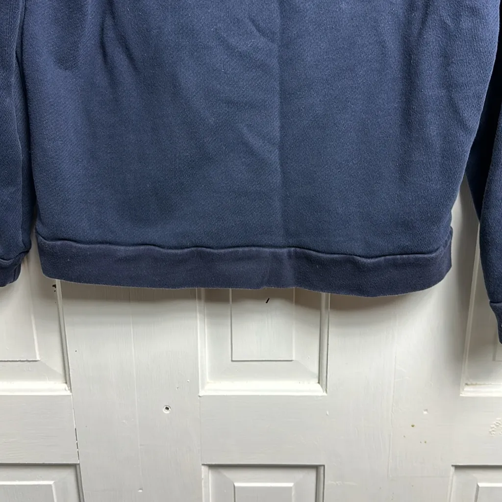 🚨Sandro Luxury BIG LOGO UNIVERSITY VINTAGE BLUE SWEATSHIRT size 2 - Image 6