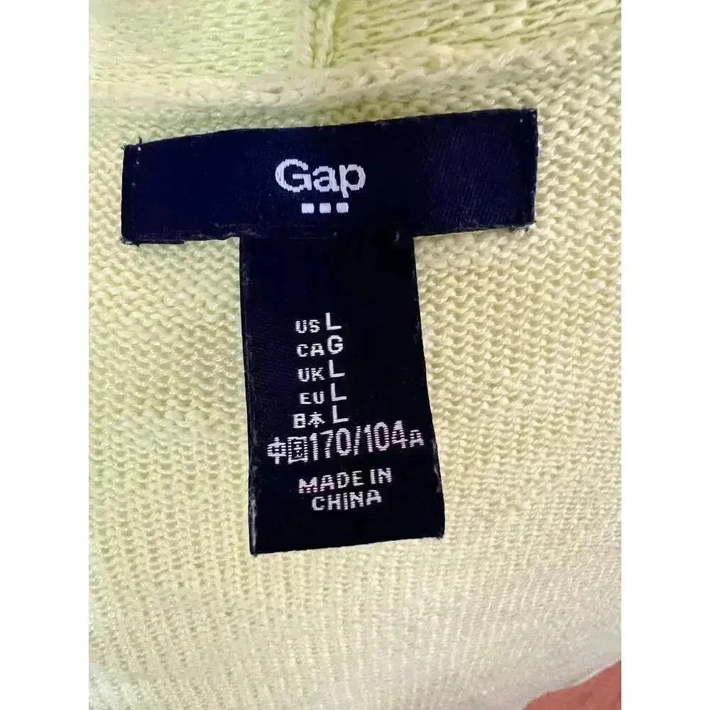 GAP bright yellow cardigan size large - Image 5
