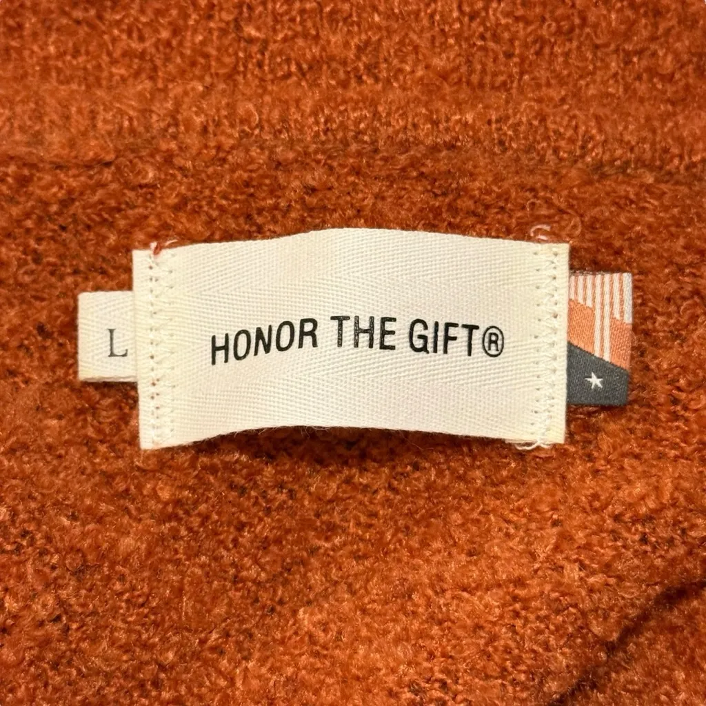 NWT Honor The Gift Super Soft Rust Colored Sweater Size Large Brown - Image 6