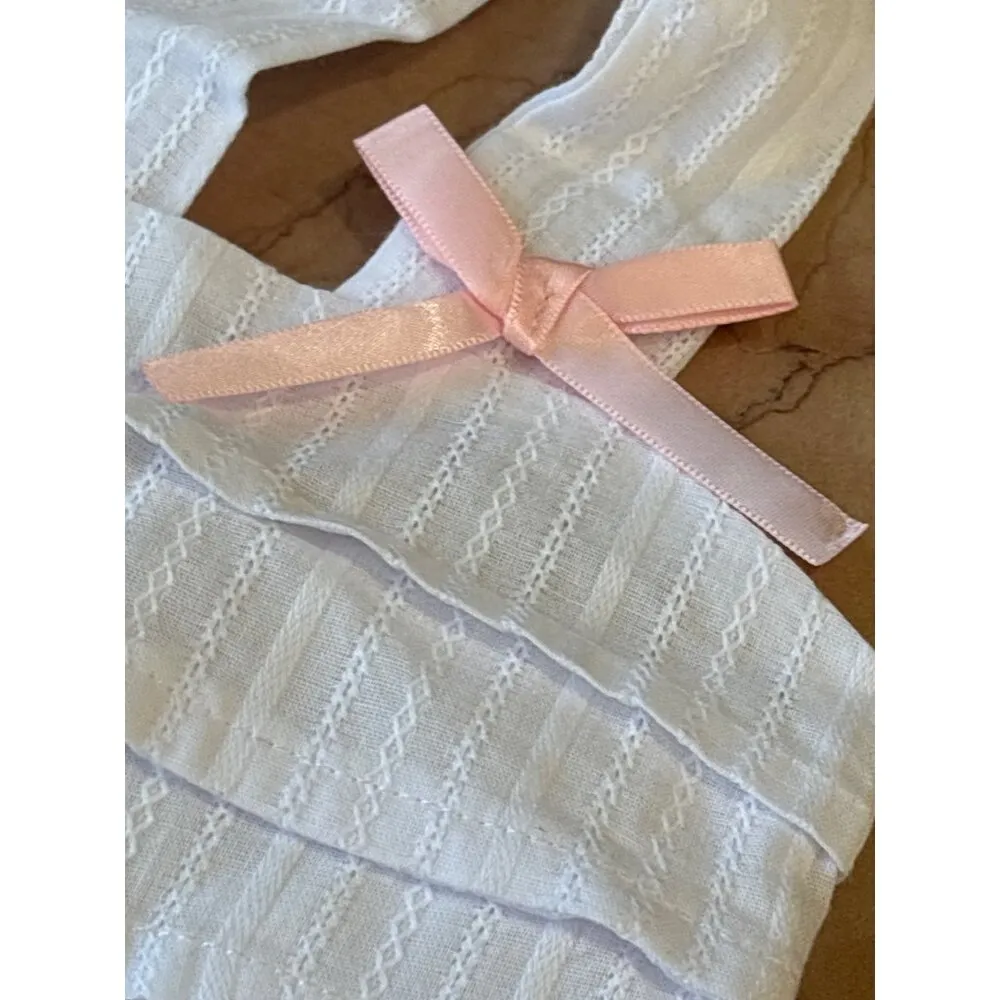 MORE TO COME Helena Top in White Small New Womens Eyelet Sleeveless Tank - Image 5