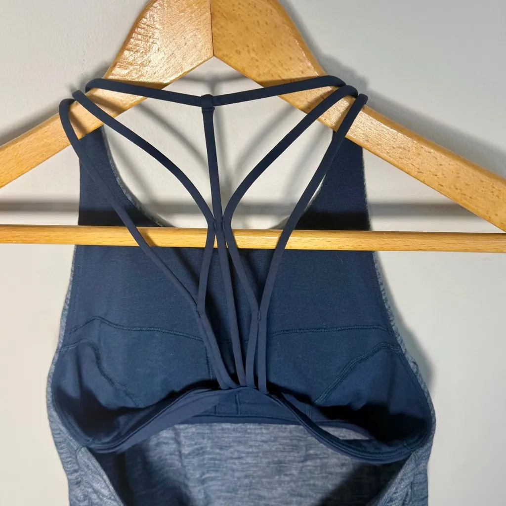 lululemon athletica Women's Raise the Barre Tank Top Heathered Navy | 6 - Image 3