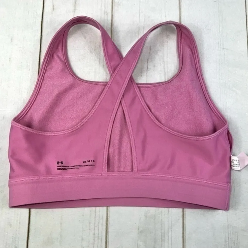 Under armour pink sports bra size Large - Image 3