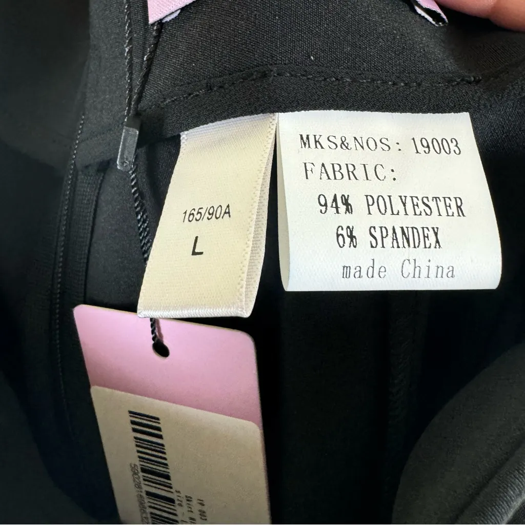 Rene Lion Button Front Flare Skirt Black Size L - Image 6