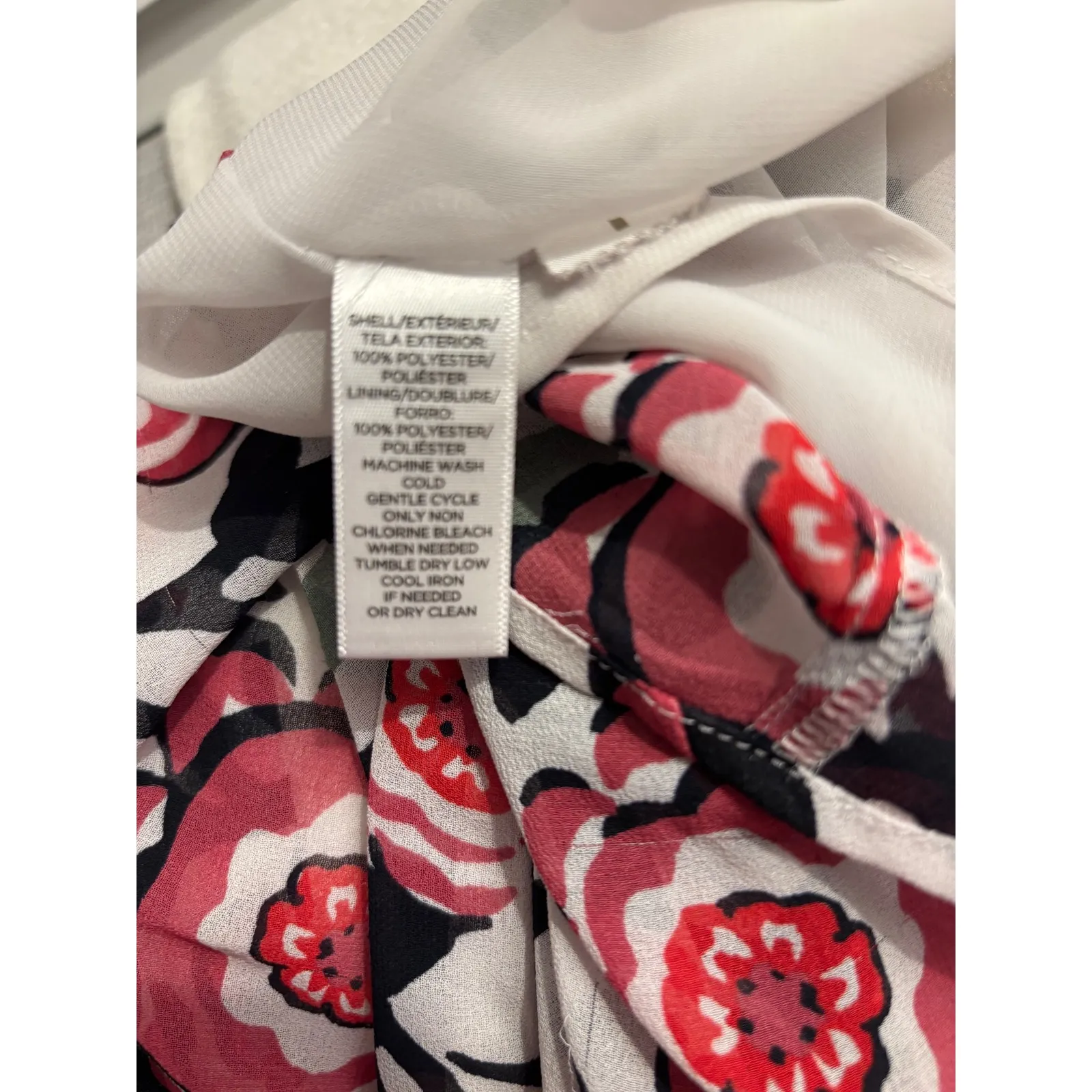 LOFT Floral Off-Shoulder Bell Sleeve Top – Size Medium – Dramatic Bell Sleeves - Image 3