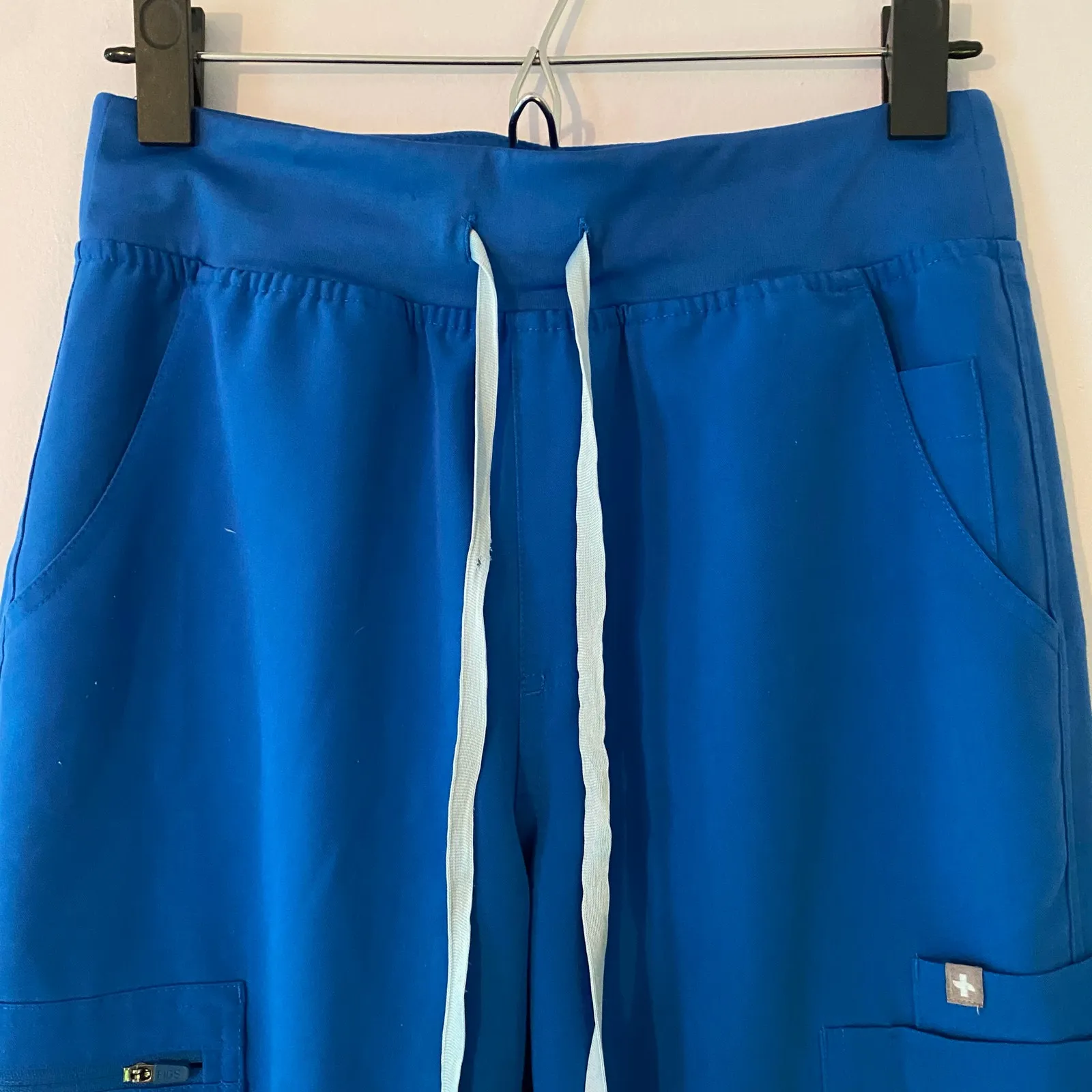 FIGS Women's size Small Tall Royal Blue Yola Skinny High Waisted Scrub Pants - Image 3