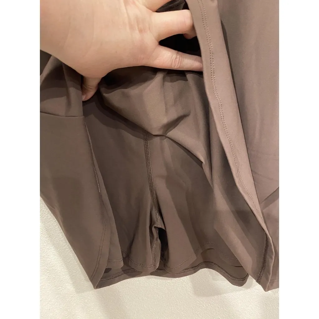 Recess Merrit Dress Womens Medium Brown Sleeveless Zip Golf Tennis - Image 4