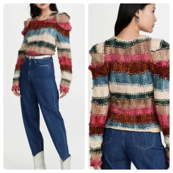 Ulla Johnson Violeta Knit Wool Sweater Paradise - Image 2