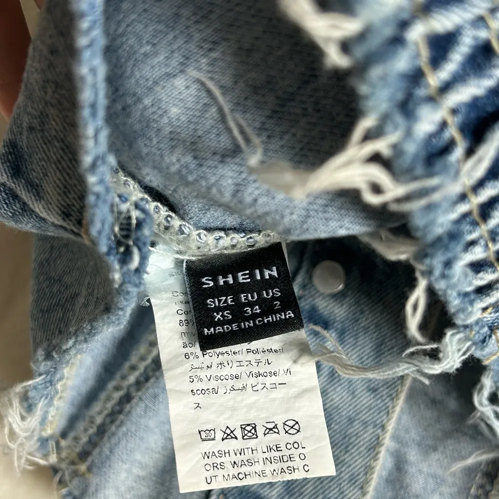 Denim Button-Up Corset Top - Image 3