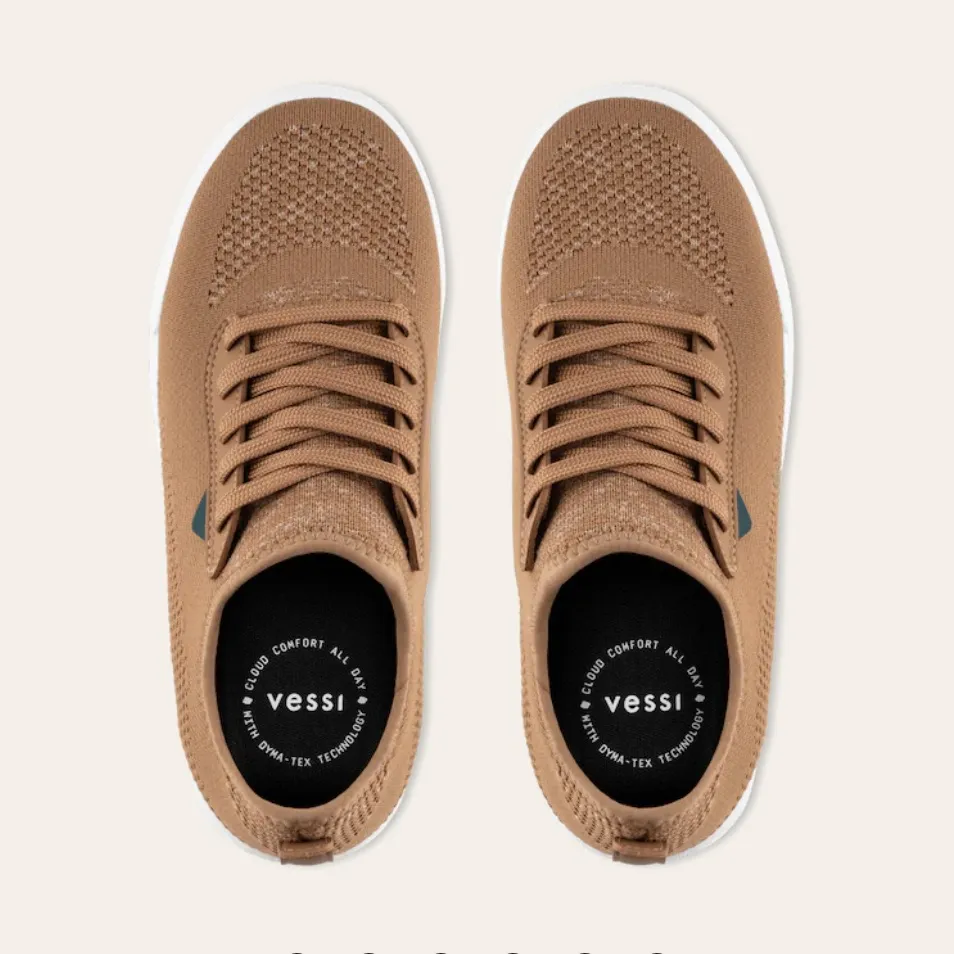 NEW Vessi Weekend sneakers oak brown sz 6 Tan - Image 5