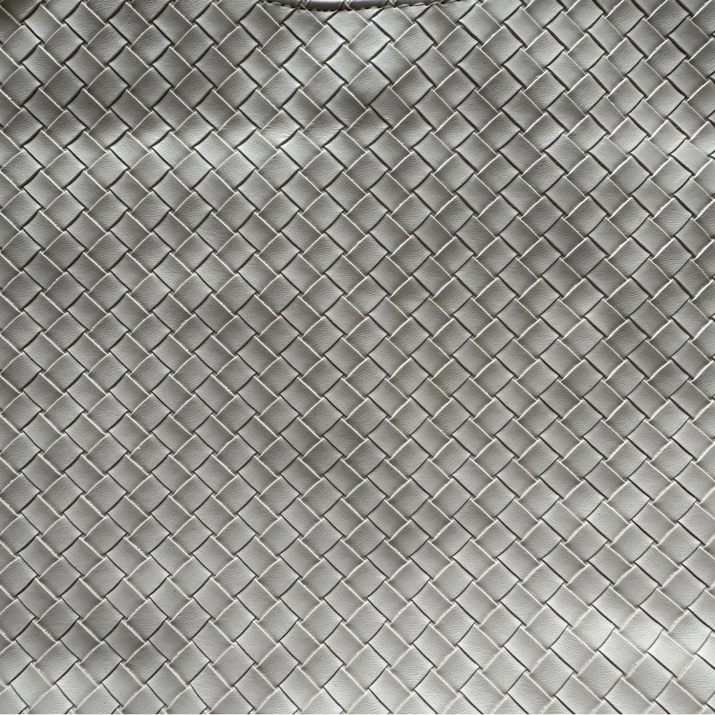 Ulta Beauty Cream Woven Faux Leather Shoulder Bag - Image 9