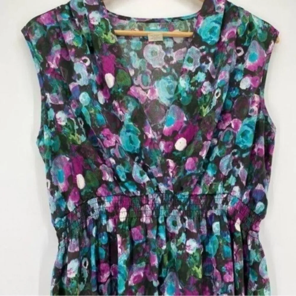 Floral Watercolor Peplum V - Image 2