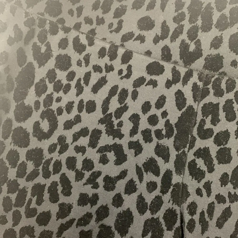 Torrid size 1 1x 14 16 pixie pant black leopard new casual ankle work velour - Image 3