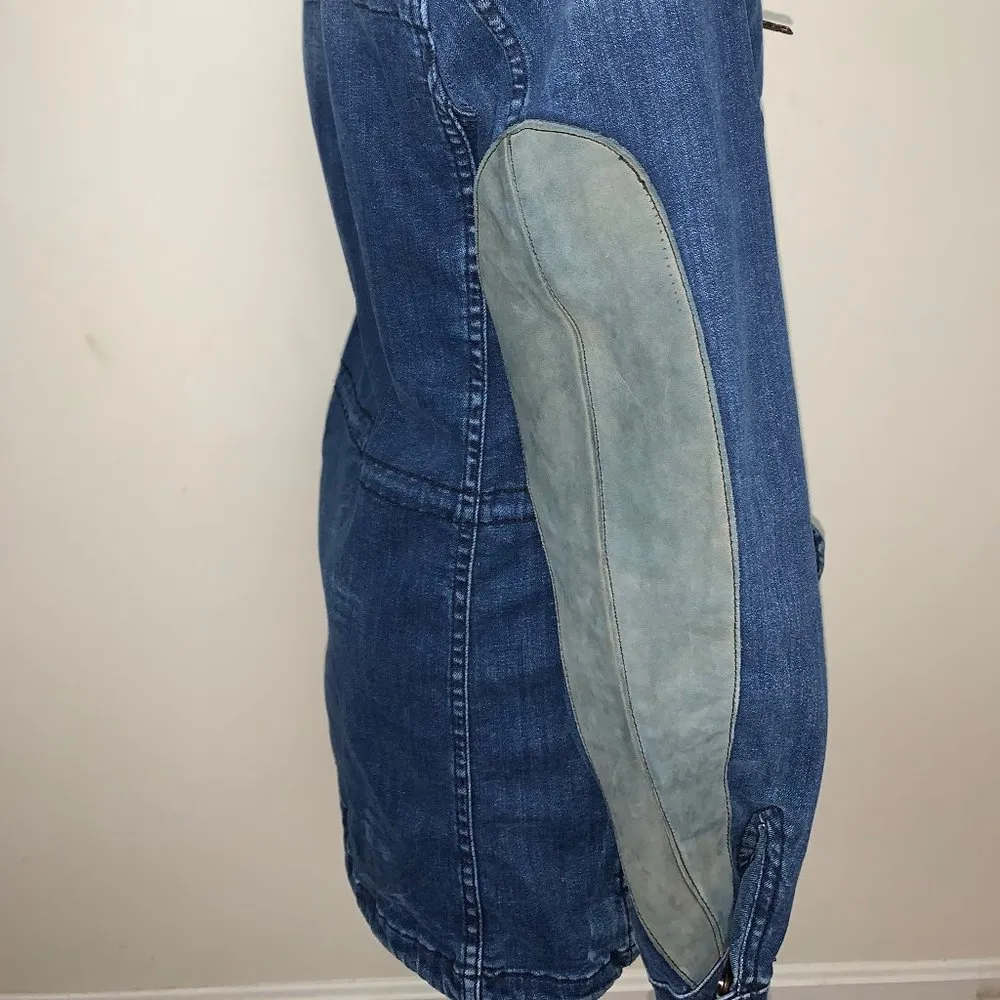 Vintage Z1975 Zara Woman Denim Coat/Jacket Size S - Image 5