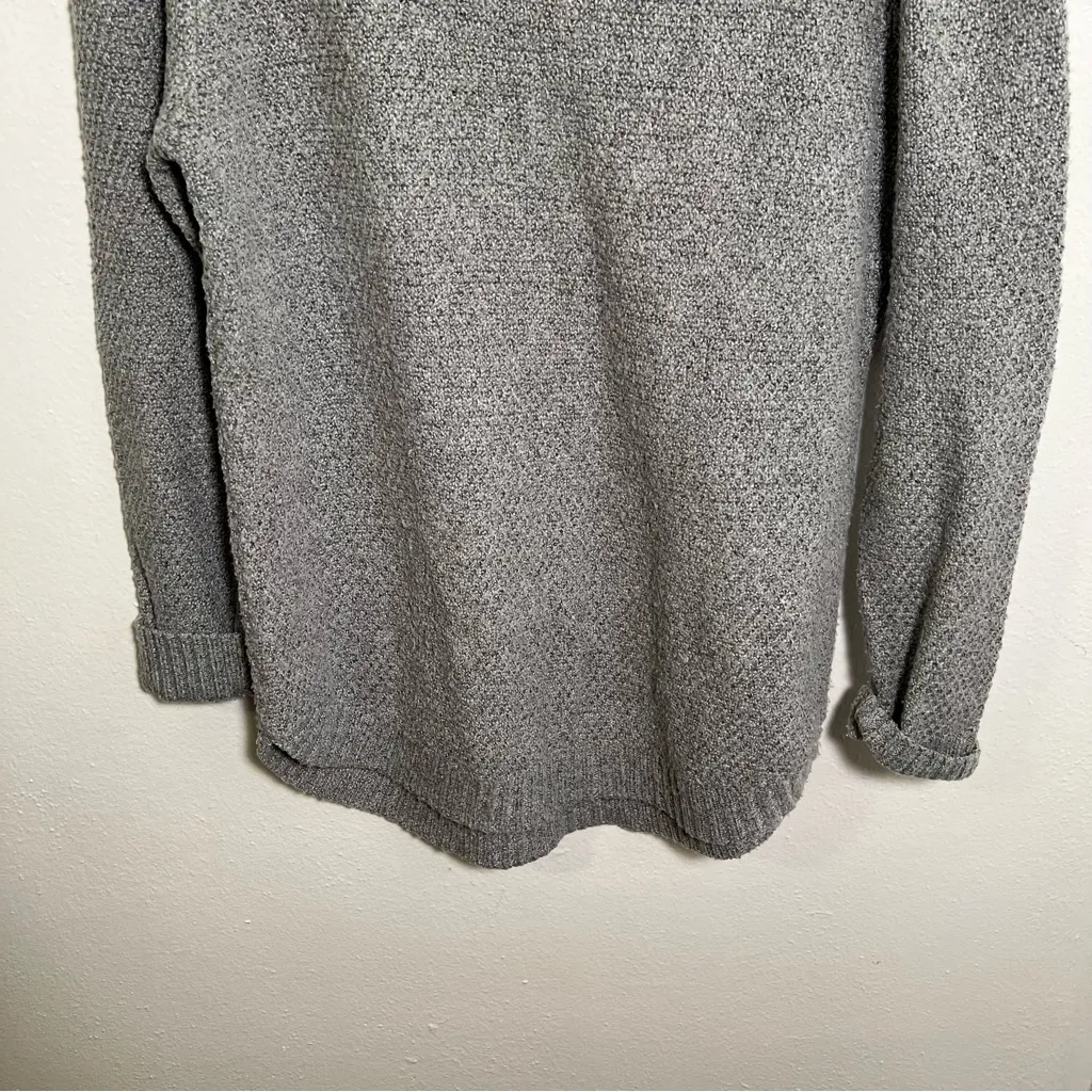 Pink Clover Nickole Textured Pullover Sweater Grey S - Image 7