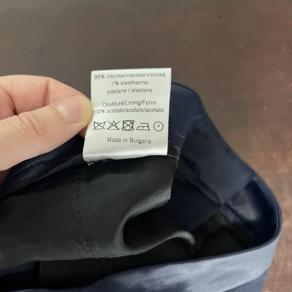 Sandro Paris Dress Pants Satin Side Panel Trousers Straight Leg EU 40 Size Large - Image 9