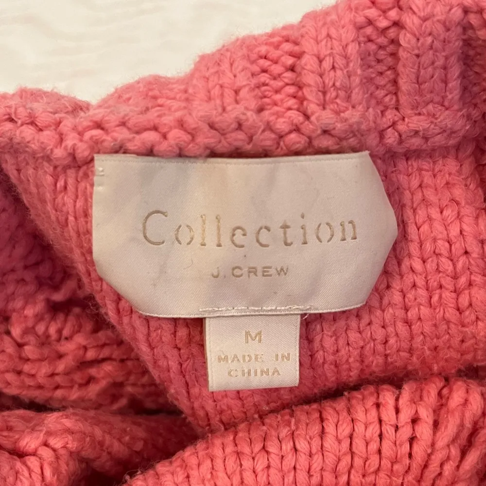 J. Crew Collection — Cable-knit Sweater (Pink) — Medium - Image 2