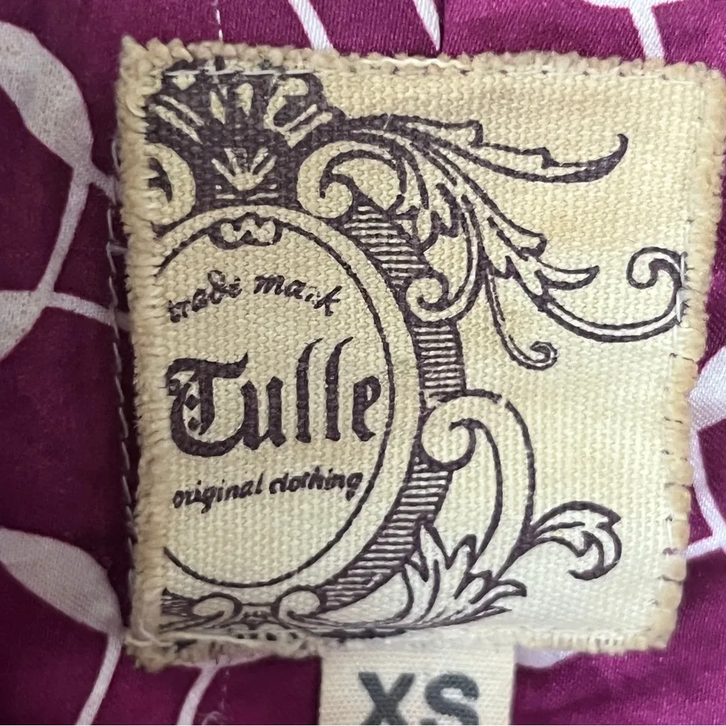 Anthropologie Tulle Women's Fuchsia Double-Breasted Pea Coat - Image 5