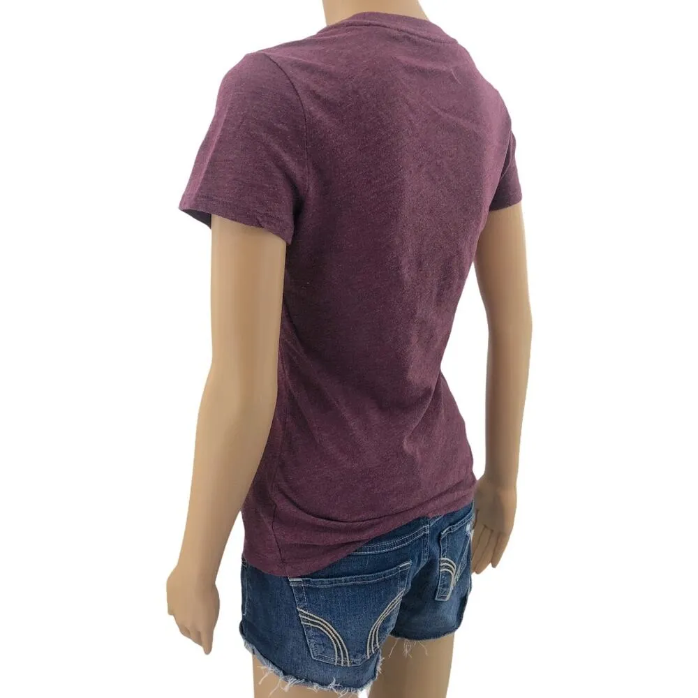 Aeropostale MEDIUM Purple Aero NYC Spellout Tee Shirt T-Shirt Top Classic Crew - Image 5