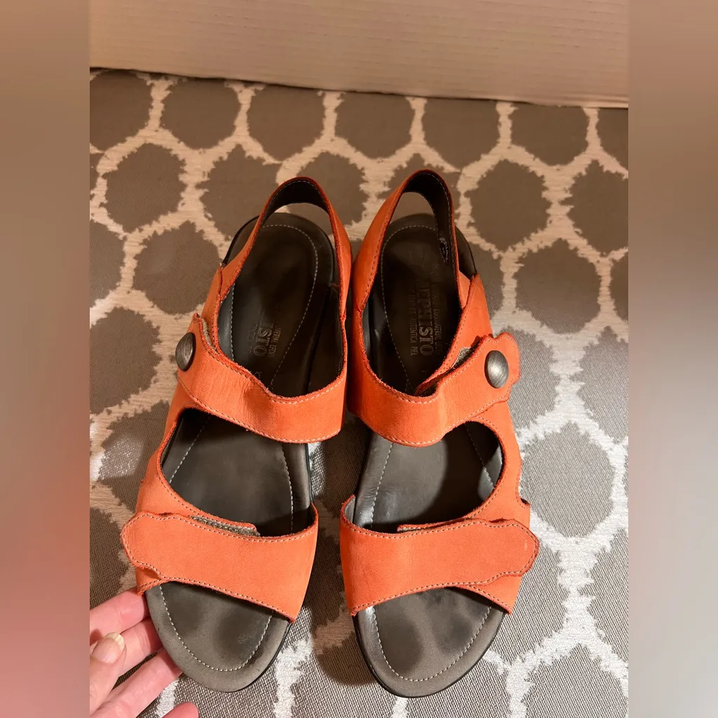 Mephisto Women's Vibrant Orange Sandals colorful comfort Portugal US 6.5 - Image 11