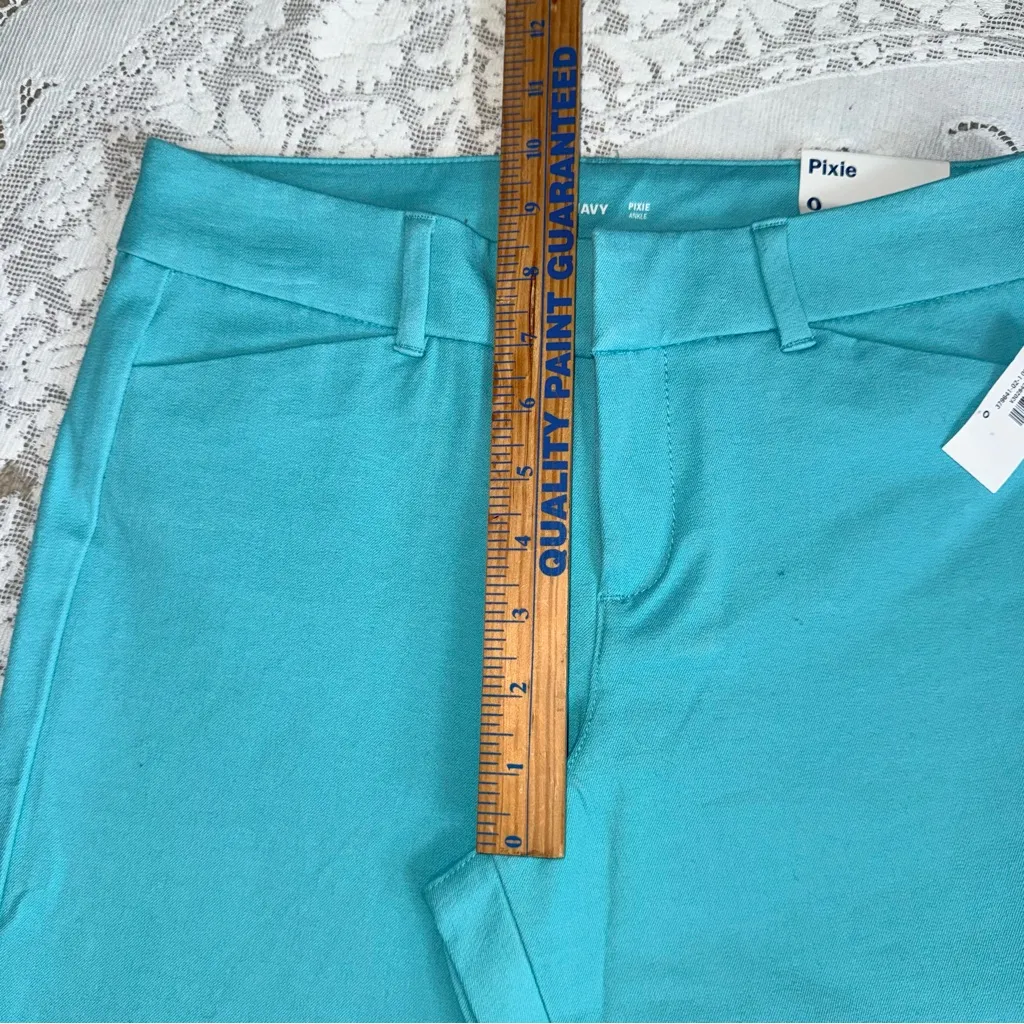 Old Navy Pixie Pants Teal Blue Green NWT size 0 - Image 7
