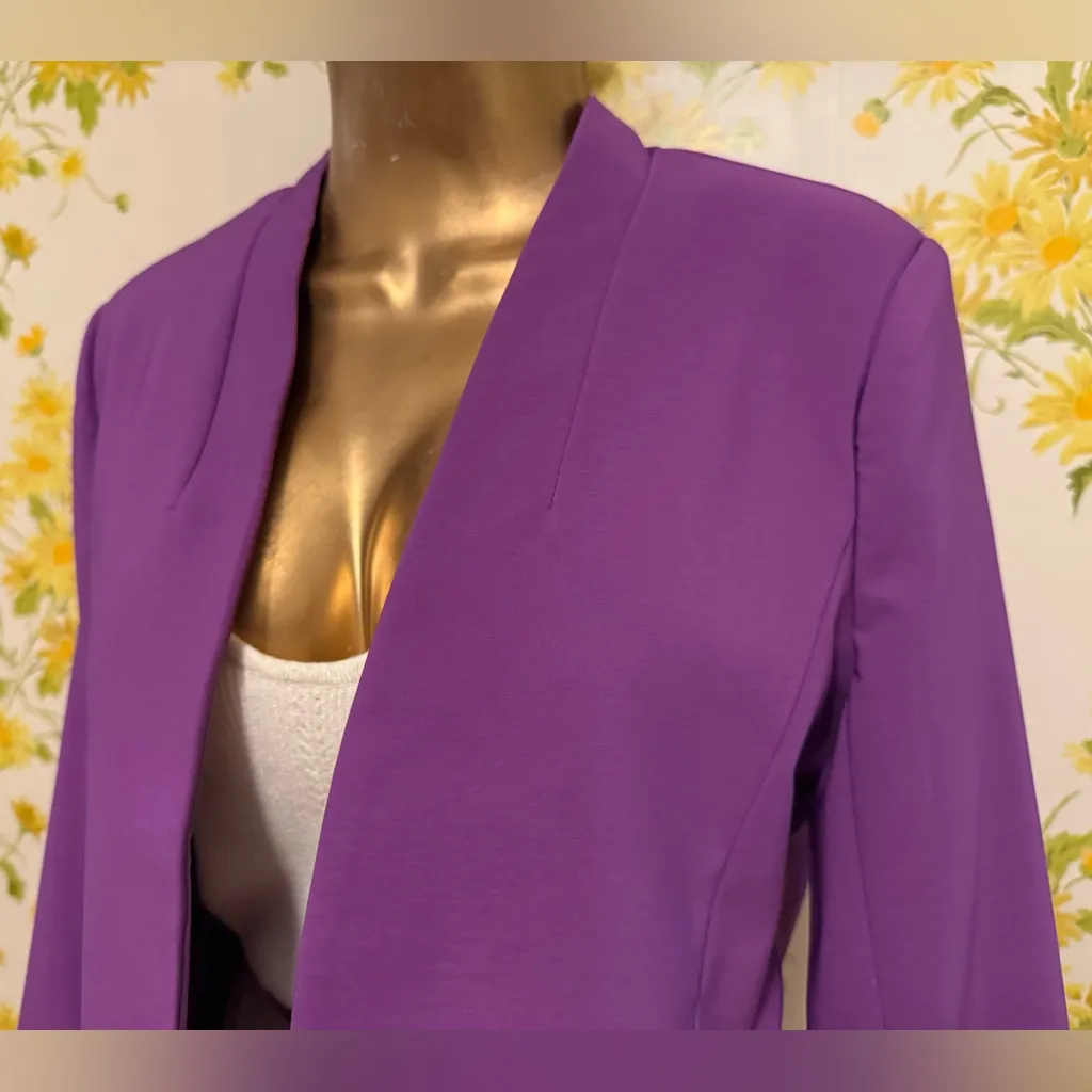 New Ovi open front Purple Blazer size M - Image 2