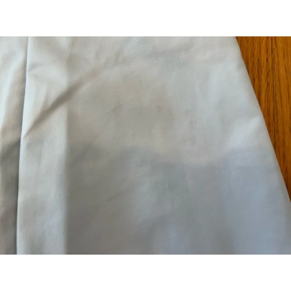 Francesca's Faux Leather Powder Blue Mini Skirt Zip Closure Small New - Image 6