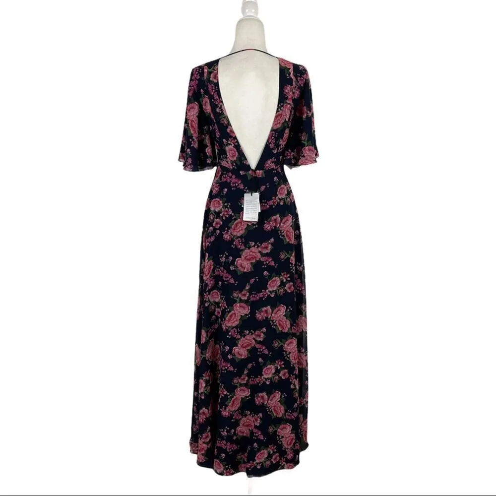 NWT FAME AND PARTNERS The Meyer Floral Print Maxi Gown Dress Size 0 - Image 8