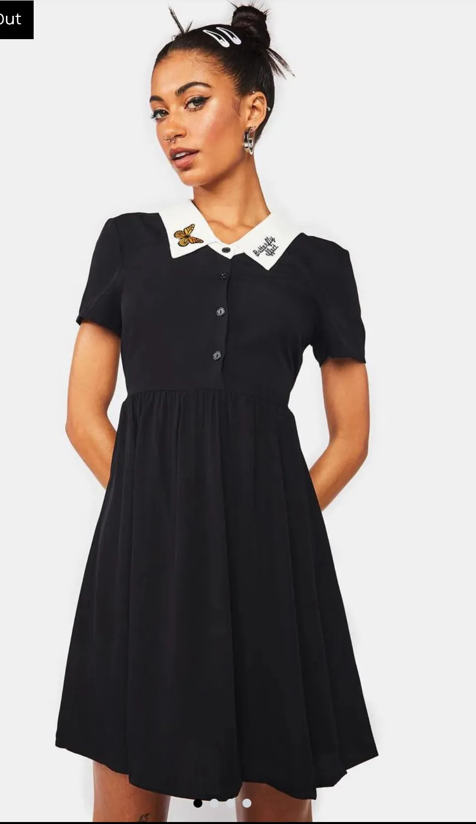 Dangerfield Butterfly Effect Dress Black Size 8 - Image 2