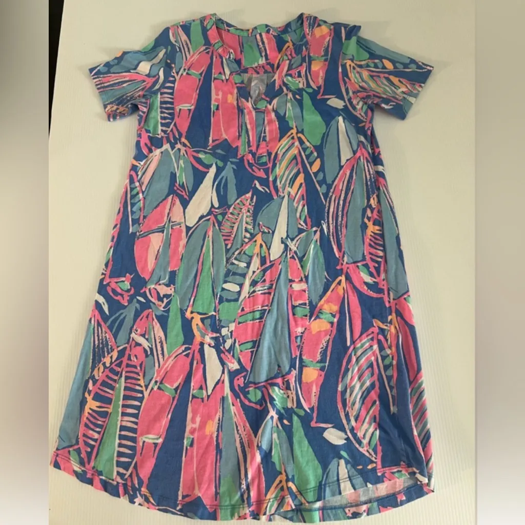 Lilly Pulitzer every day short sleve dress house dress shift dress - Image 3